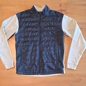 FootJoy Navy Quilted Front Jacket with Light Gray Inner Lining